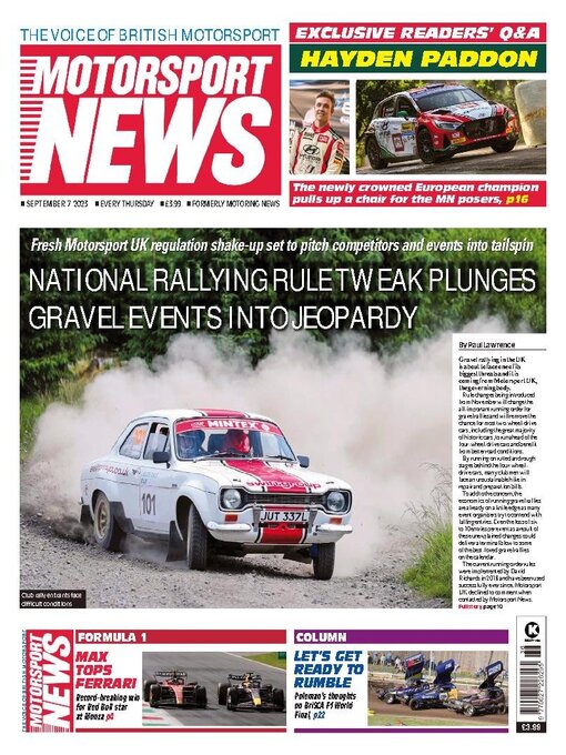 Title details for Motorsport News by Kelsey Publishing Ltd - Available